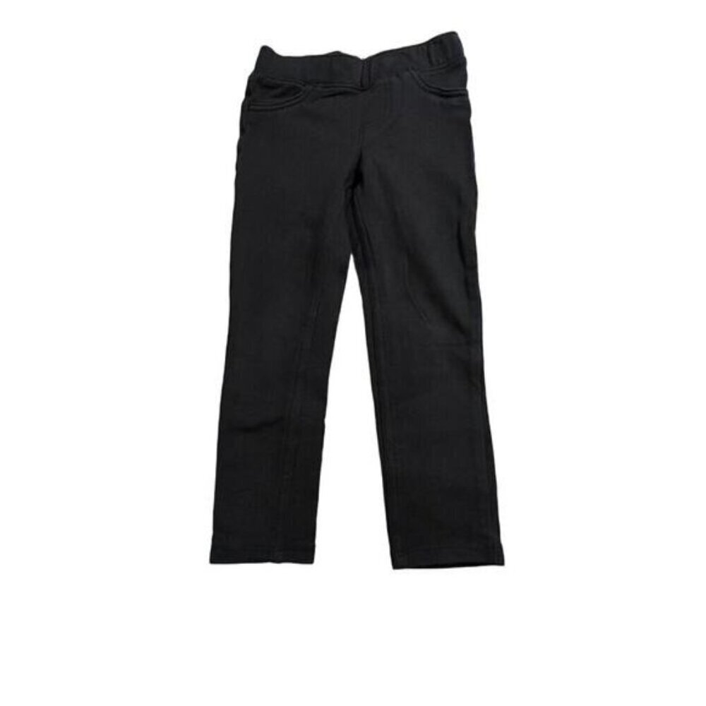 Jumping Beans Jeans Pants Girls Size 3T Black Knit Elastic Waistband Pull on sty